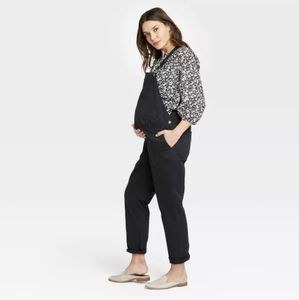 The Nines by Hatch Maternity Overalls Black